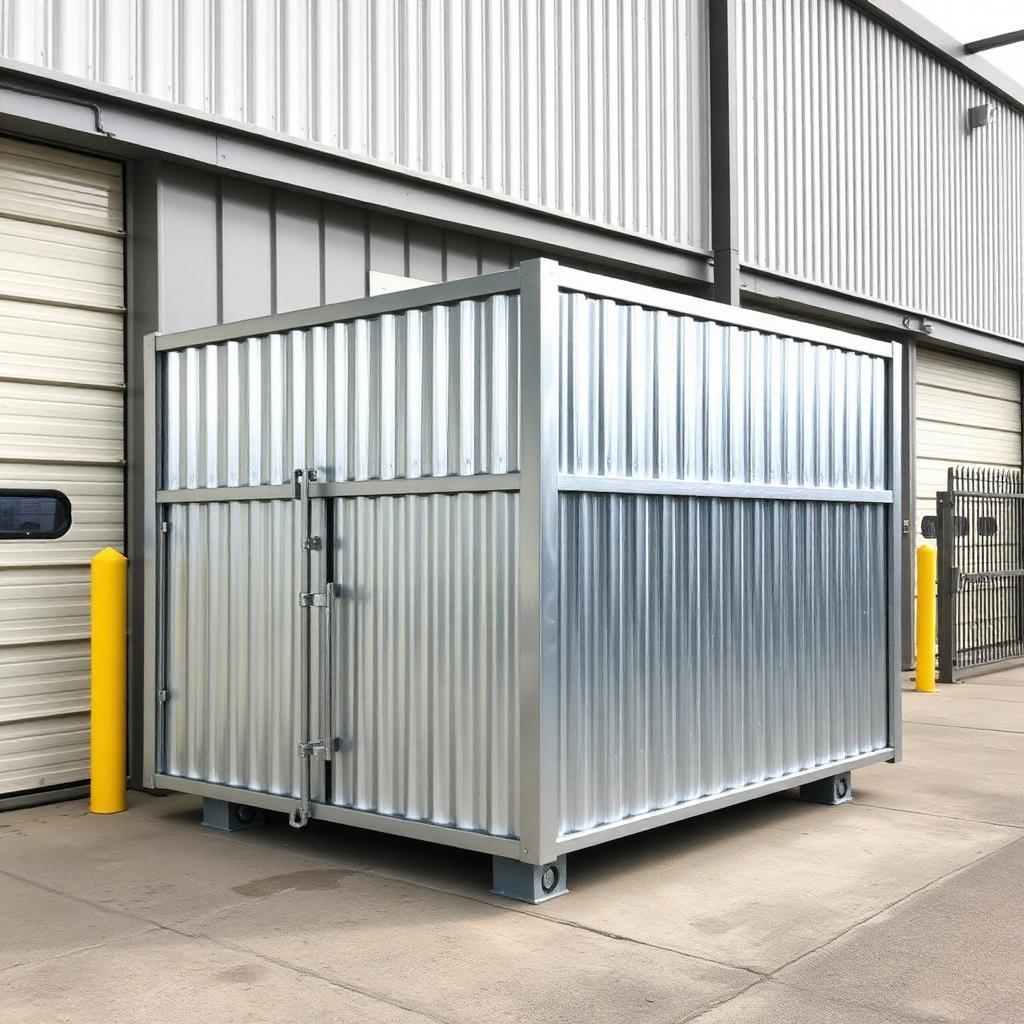 Metal & Steel dumpster enclosure